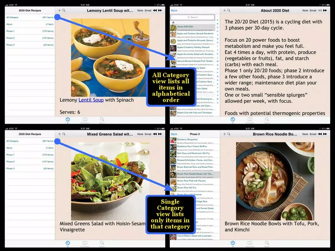 Zrzuty ekranu 2020 Diet Recipes iPad 