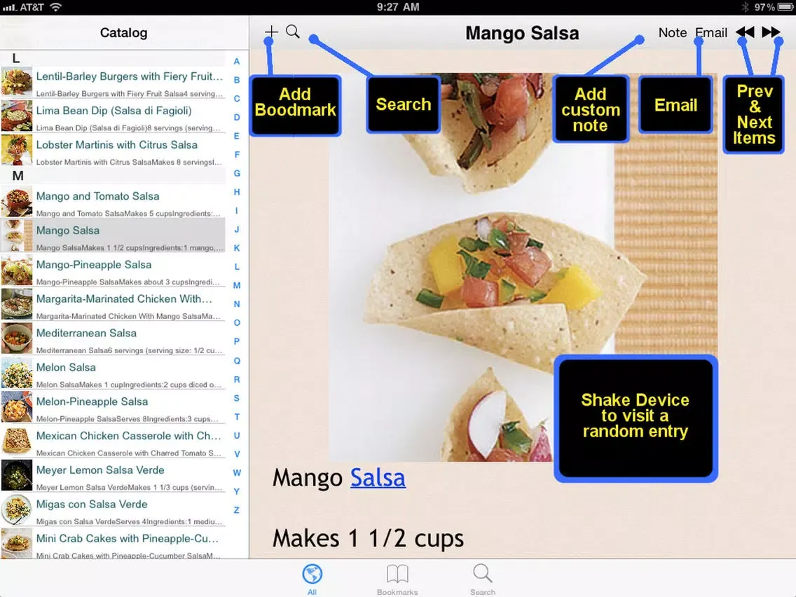 400 Salsa Recipes iPad  스크린샷