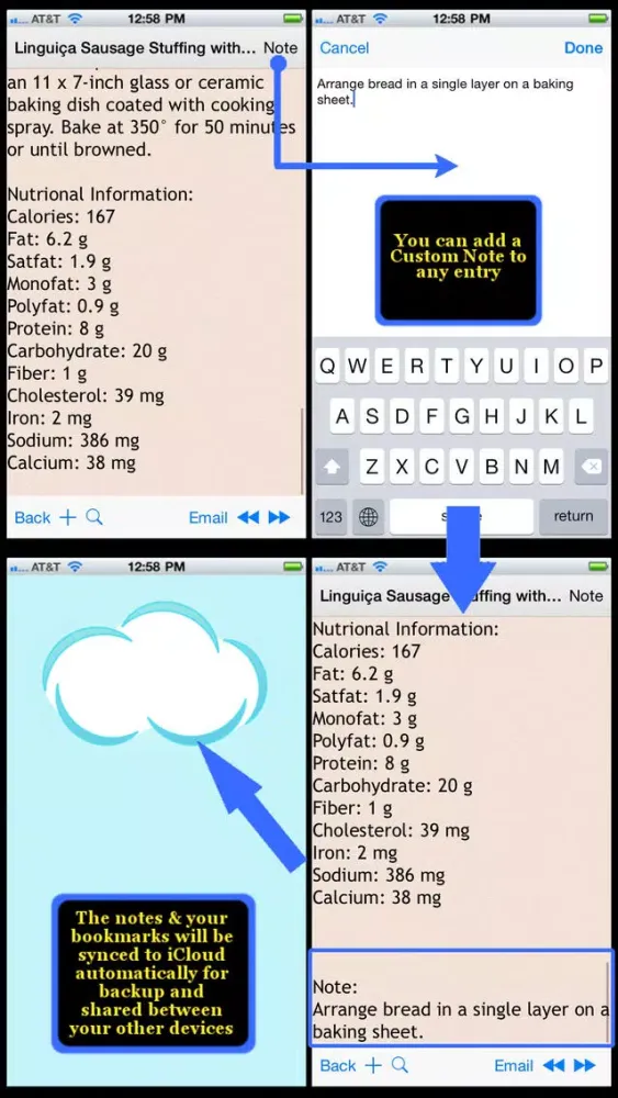 Capturas de tela do 400 Stuffing Recipes