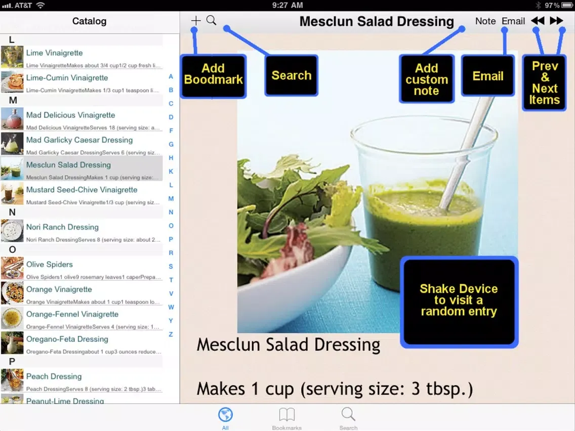 150 dressing Recipes iPad  스크린샷