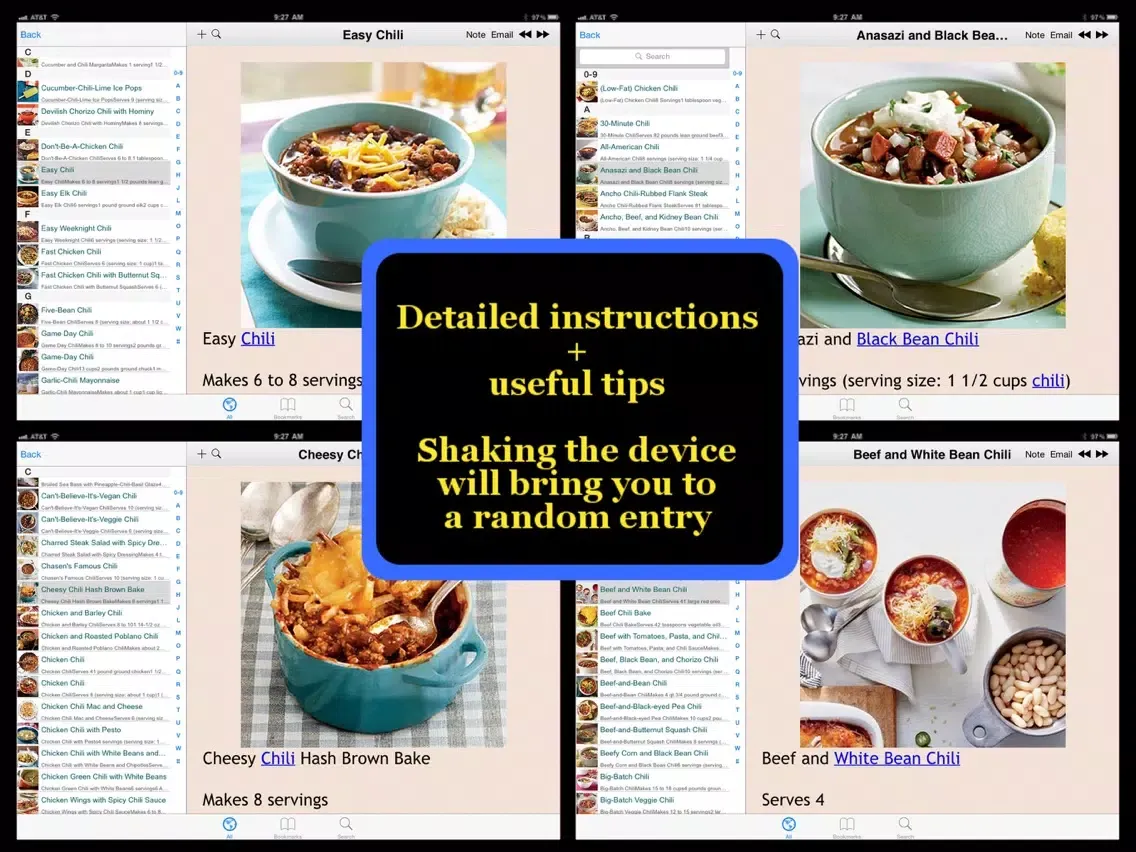 Ảnh chụp màn hình của 300 Chili Recipes iPad 