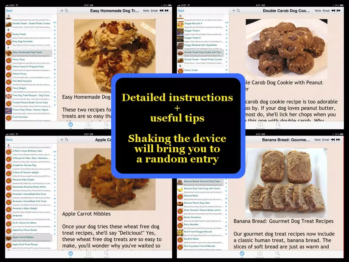 Homemade Pets Recipes iPad 应用截图