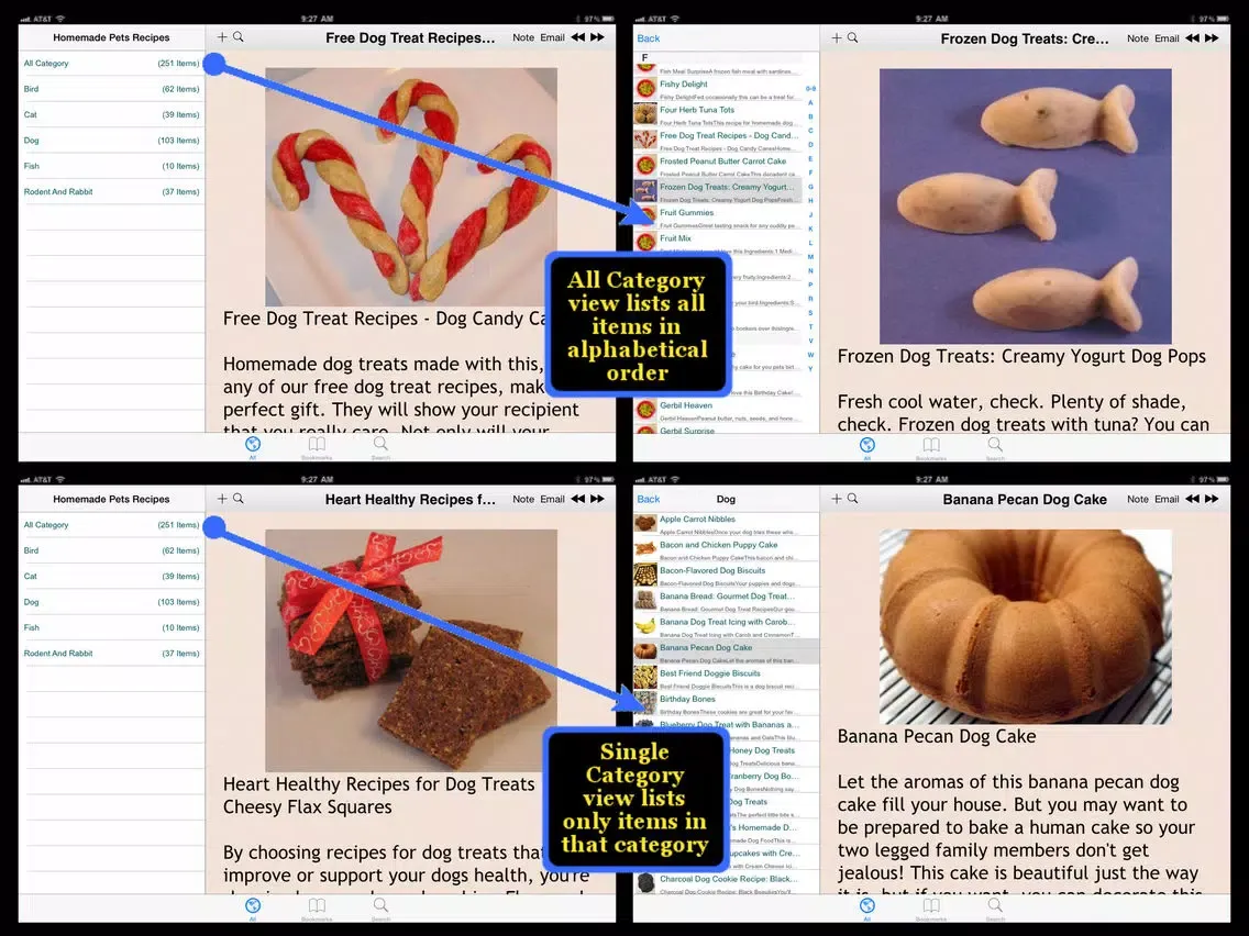 Homemade Pets Recipes iPad 应用截图
