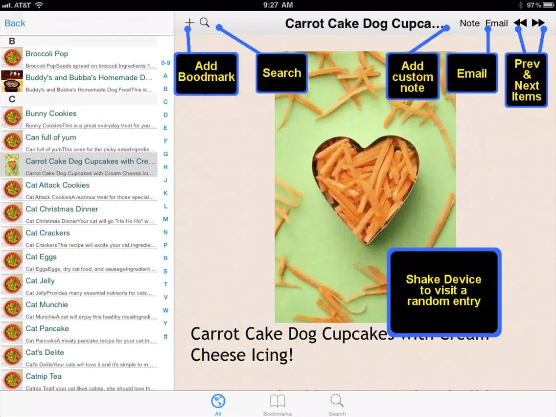 Homemade Pets Recipes iPad 应用截图