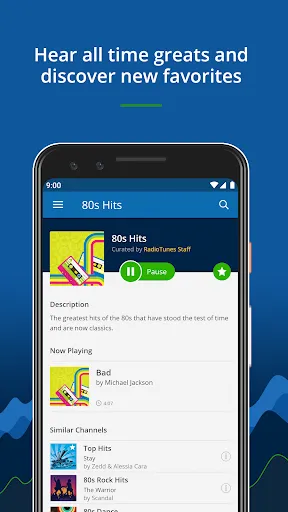 RadioTunes: Hits, Jazz, 80s Screenshots