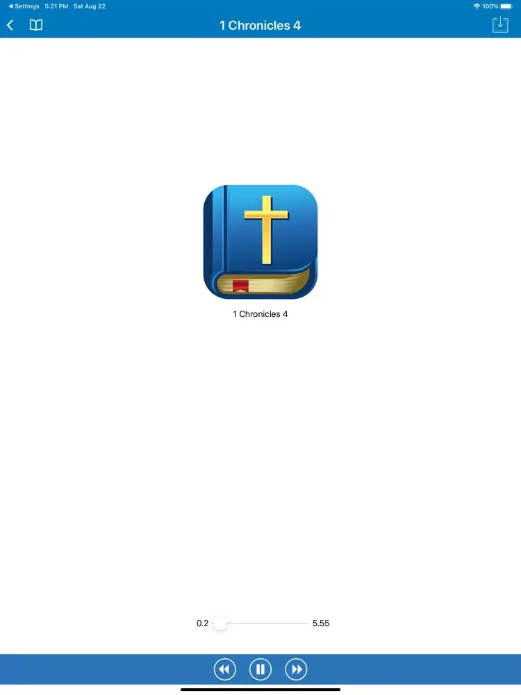 Скриншоты Audio Bible (King James) iPad 
