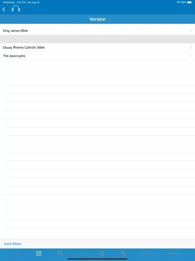 Скриншоты Audio Bible (King James) iPad 