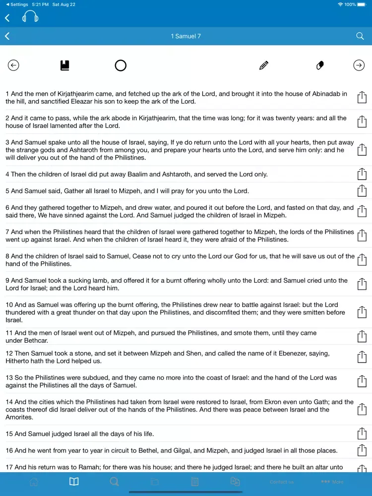 Скриншоты Audio Bible (King James) iPad 