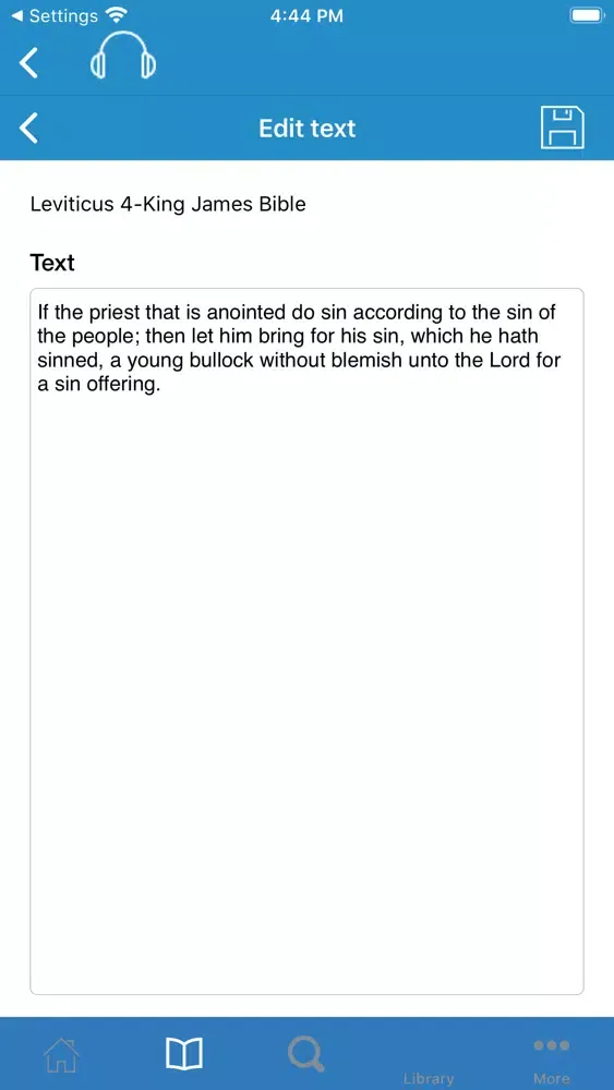 Скриншоты Audio Bible (King James)