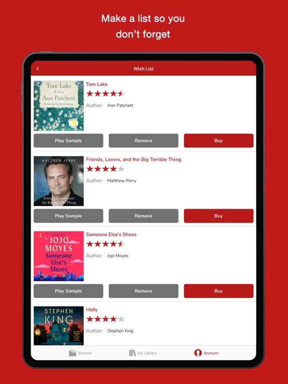 Audiobooks Now Audio Books iPad  스크린샷