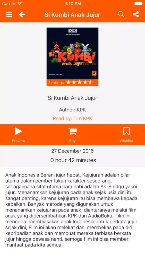 Tangkapan layar AudioBuku - Audio Buku Podcast