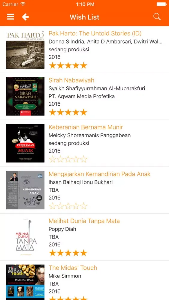 Tangkapan layar AudioBuku - Audio Buku Podcast