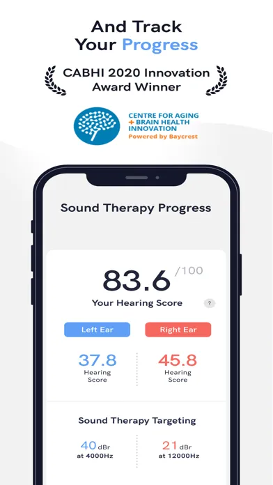 Captures d'écran de AudioCardio Hearing & Tinnitus