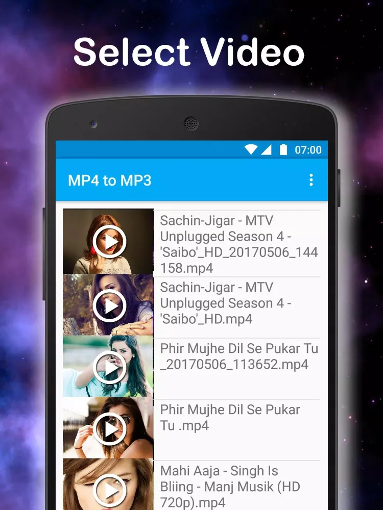 Capturas de pantalla de Mp4 to Mp3 converter