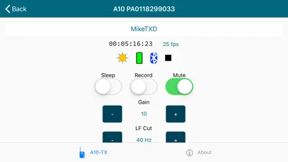 Screenshot di A10-TX Remote