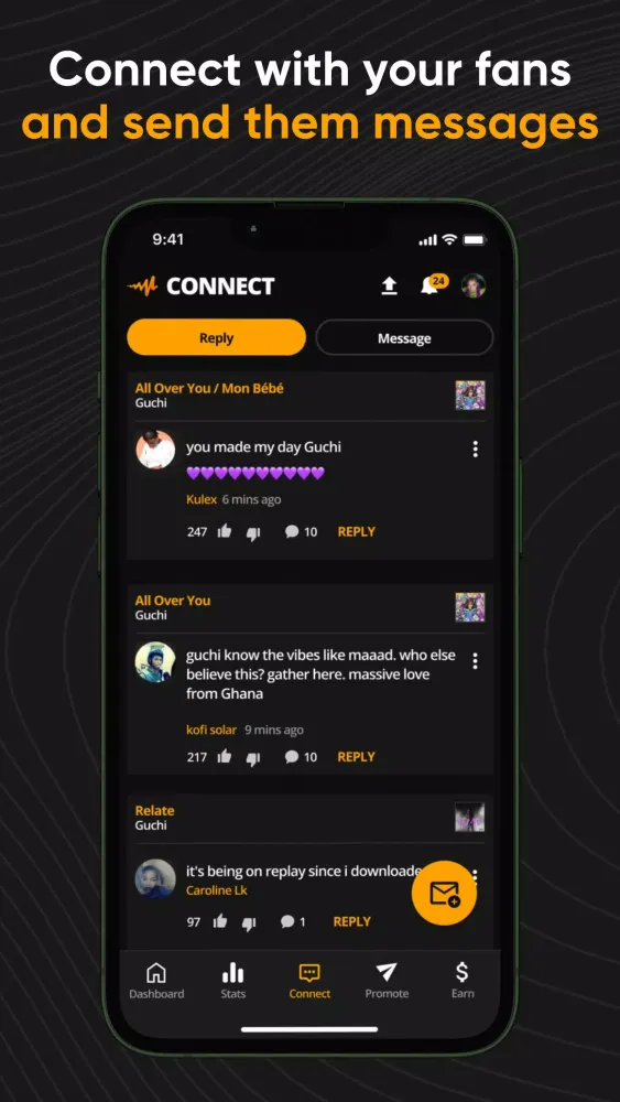 Audiomack Creator-Upload Music应用截图