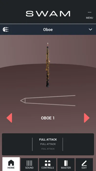 Tangkapan skrin SWAM Oboe