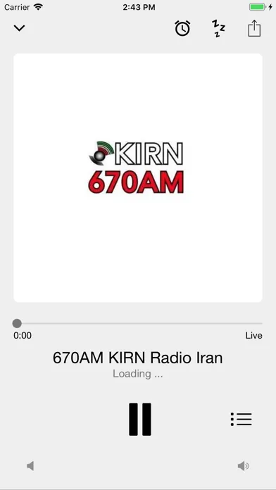 Capturas de tela do 670AM KIRN Radio Iran