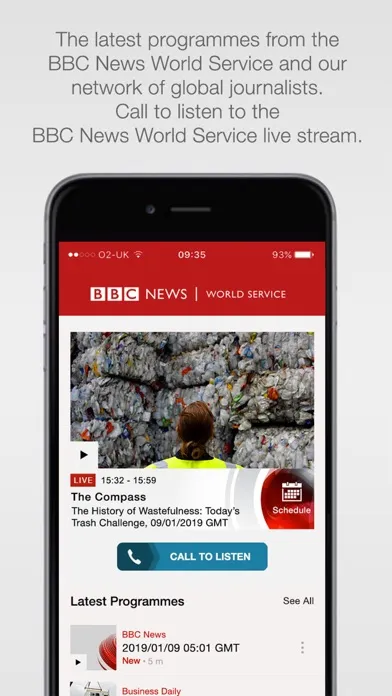 Capturas de pantalla de BBC World Service