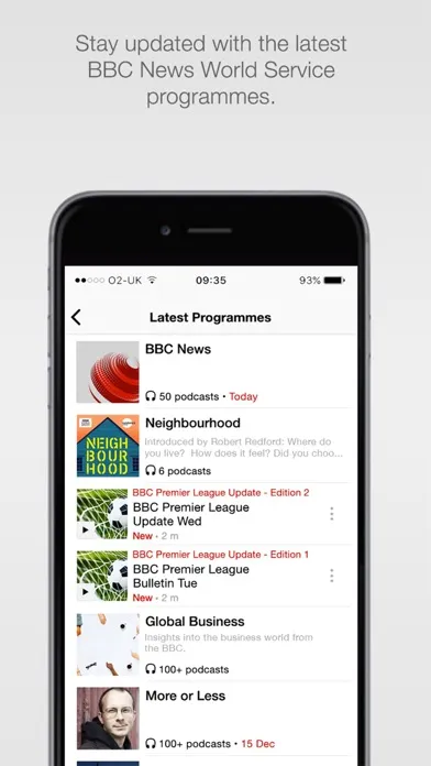 Capturas de pantalla de BBC World Service