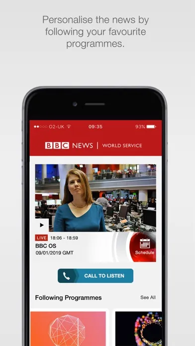 Capturas de pantalla de BBC World Service