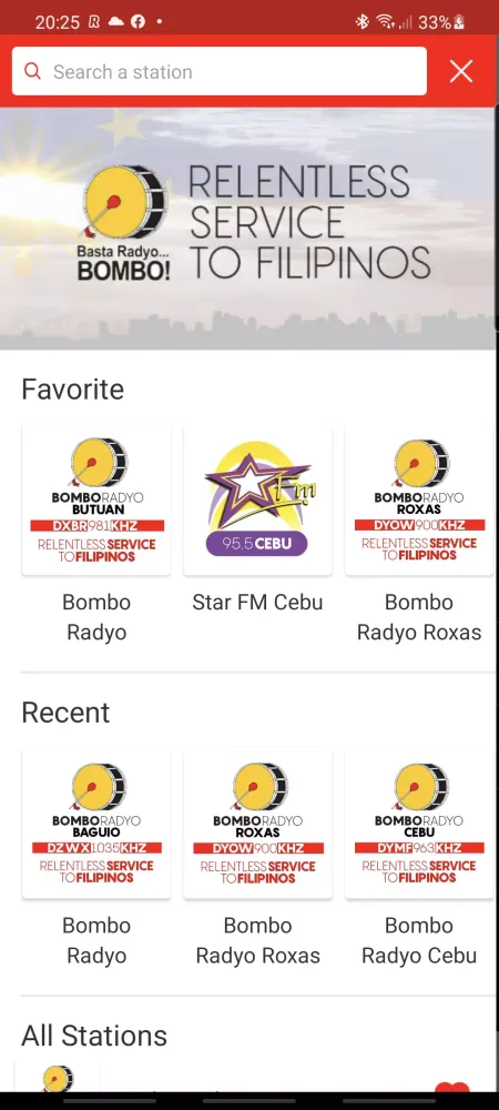 Capturas de pantalla de Bombo Radyo Philippines