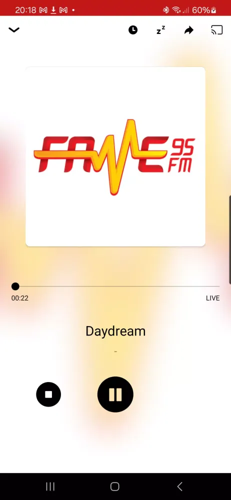 Captures d'écran de FAME 95 FM