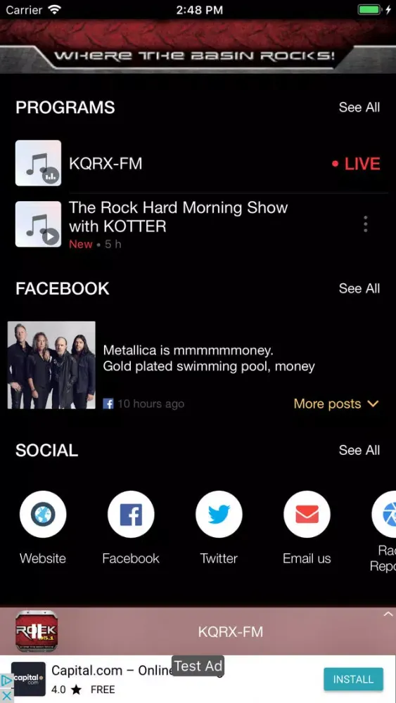 KQRX-FM Screenshots