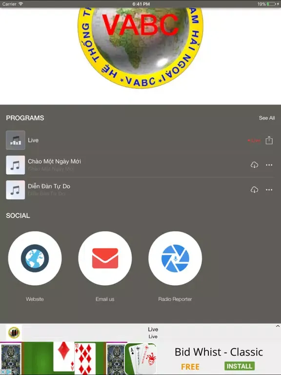 تصاویر Radio Viet Nam Hai Ngoai DC iPad 