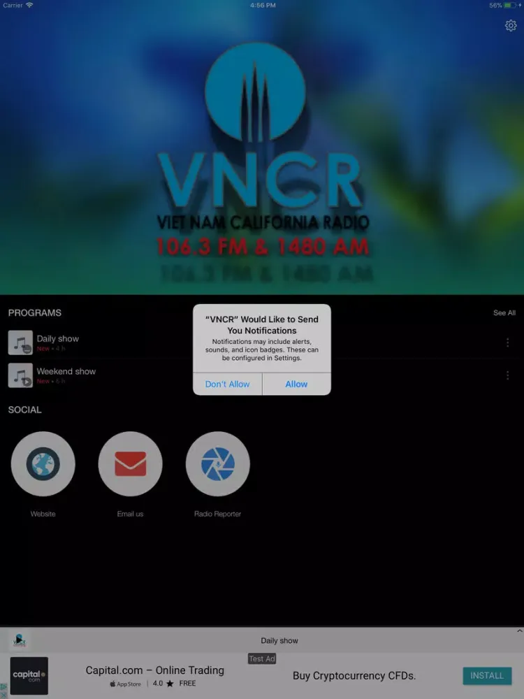 VNCR iPad  スクリーンショット
