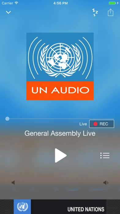 Captures d'écran de UN Audio Channels