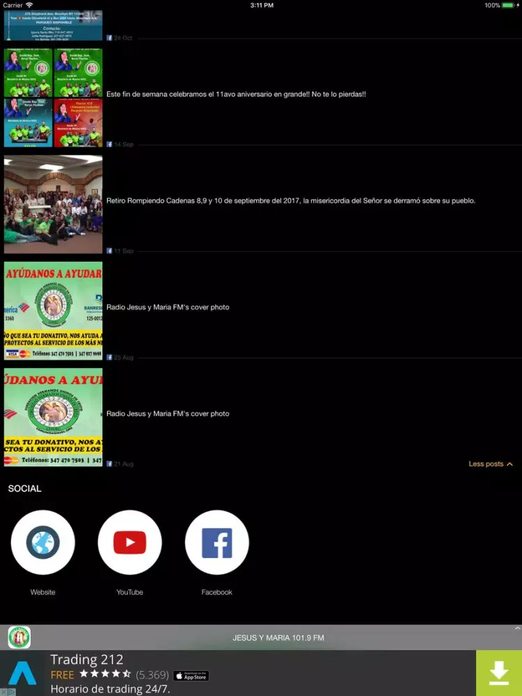 JESUS Y MARIA 101.9 FM iPad  スクリーンショット