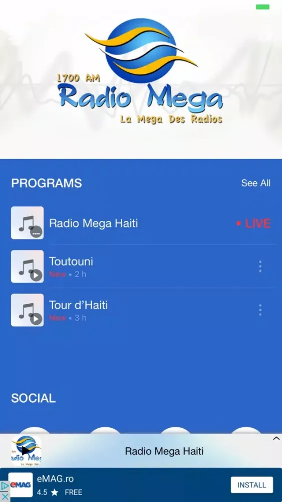 Radio Mega 1700 AM應用截圖