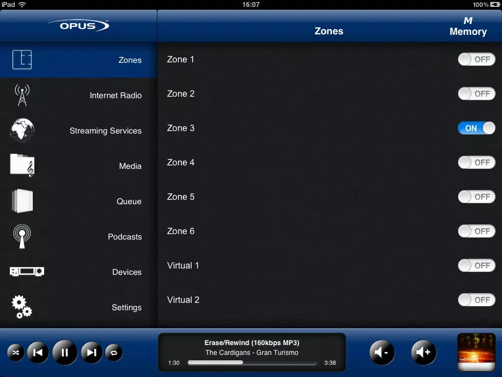Opus Media iPad  Screenshots