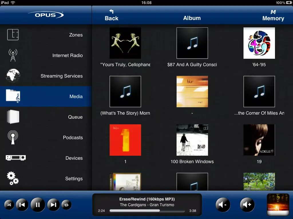 Opus Media iPad  Screenshots