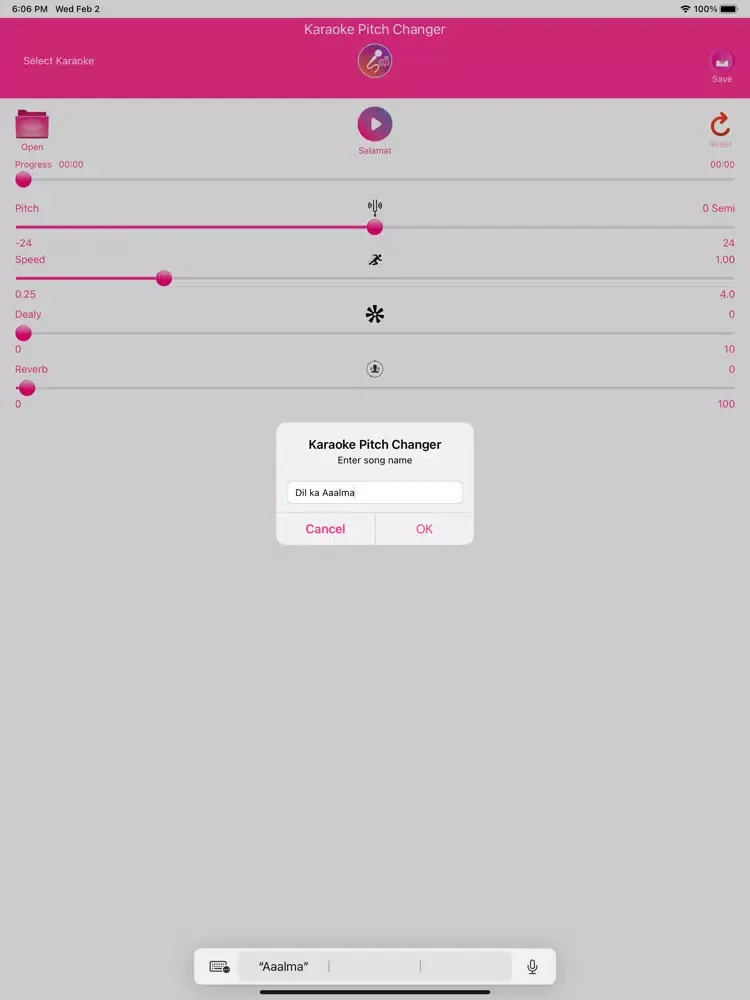 Capturas de tela do Karaoke Pitch iPad 
