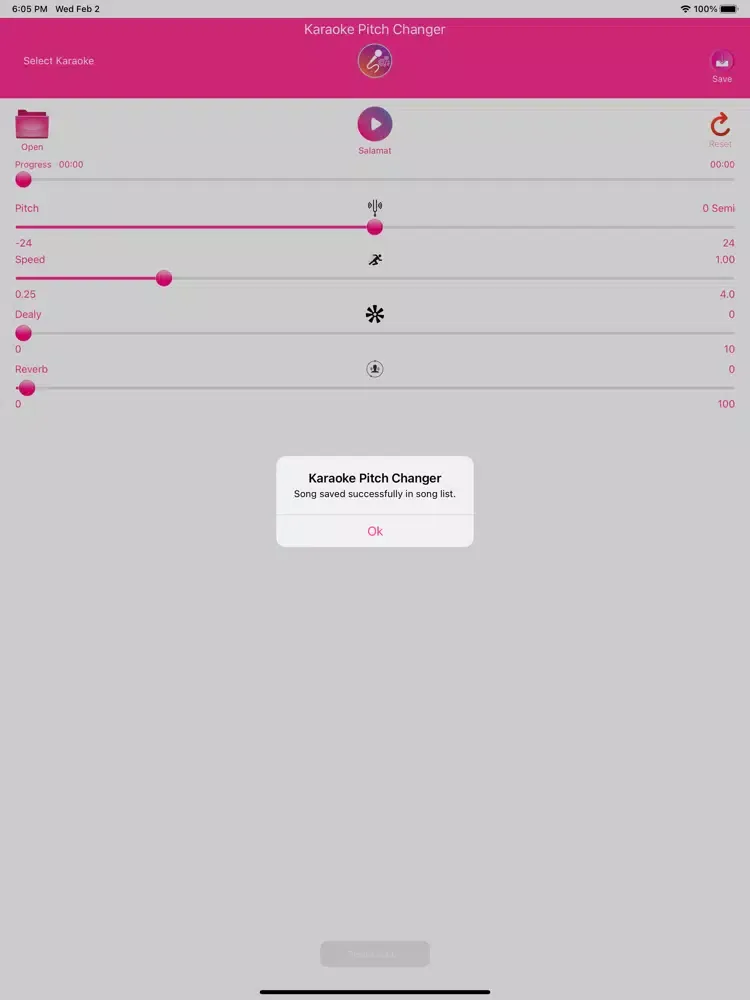 Capturas de tela do Karaoke Pitch iPad 