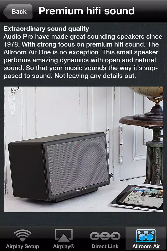 Audio Pro Air Screenshots
