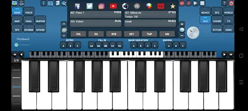 Screenshot di Arranger Keyboard