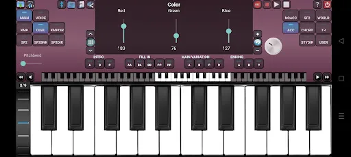 Screenshot di Arranger Keyboard