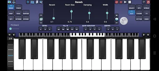 Screenshot di Arranger Keyboard