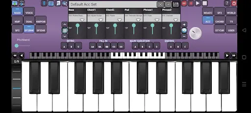Screenshot di Arranger Keyboard