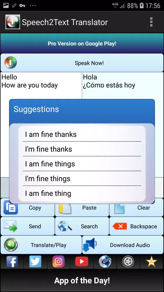 Tangkapan layar Speech to Text TTS Translator