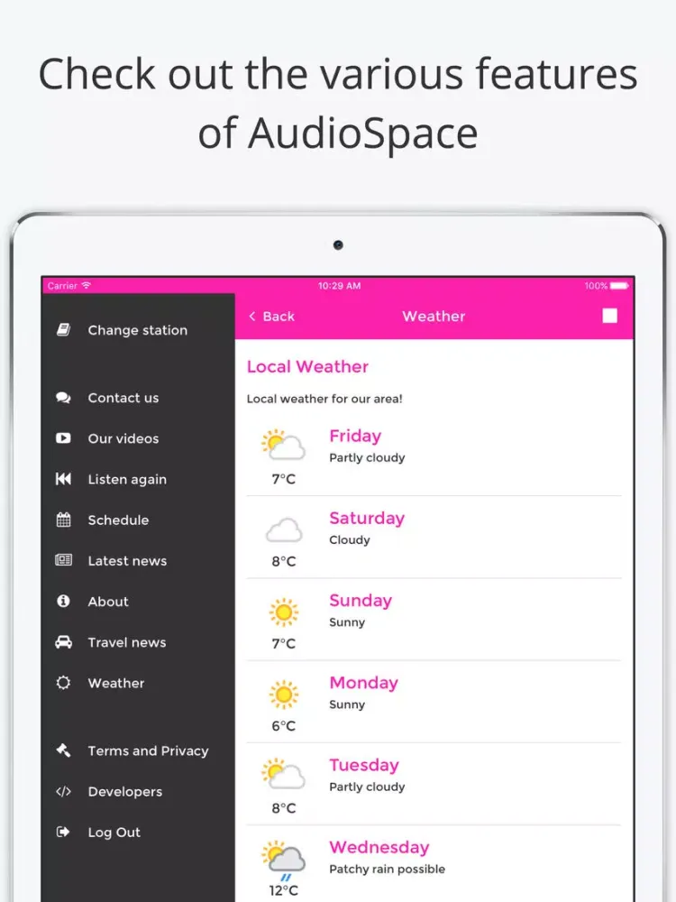 AudioSpace iPad 应用截图