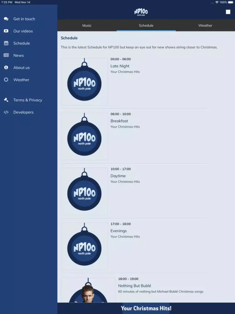 NP100 iPad  سکرین شاٹس