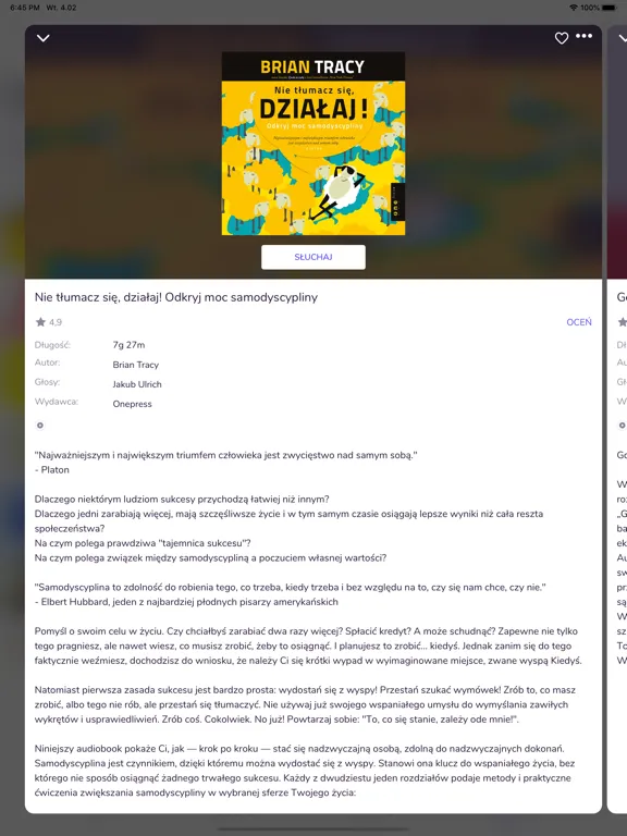 Tangkapan skrin Inspiro iPad 