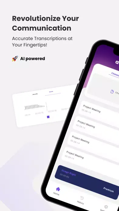 Zrzuty ekranu Audio Texter: Records to Text