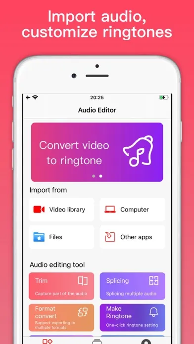 Ảnh chụp màn hình của Audio Editor - Merge Music