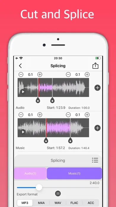 Ảnh chụp màn hình của Audio Editor - Merge Music