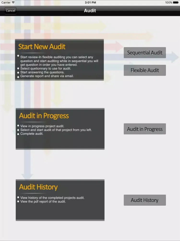 Audit app - Quality Audit, Risk assessment iPad  스크린샷